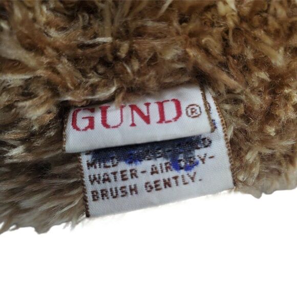 Gund Bearessence Brown Teddy Bear Plush Stuffed Animal Rainbow Bow Tie 16" Soft - Picture 6 of 6